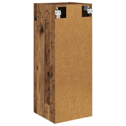 vidaXL Wall Mounted Cabinet Old Wood 34.5 x 34 x 90 cm