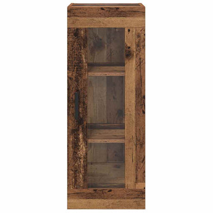 vidaXL Wall Mounted Cabinet Old Wood 34.5 x 34 x 90 cm