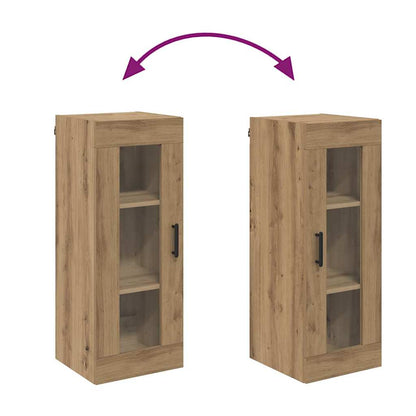 vidaXL Wall Mounted Cabinet Artisan Oak 34.5 x 34 x 90 cm