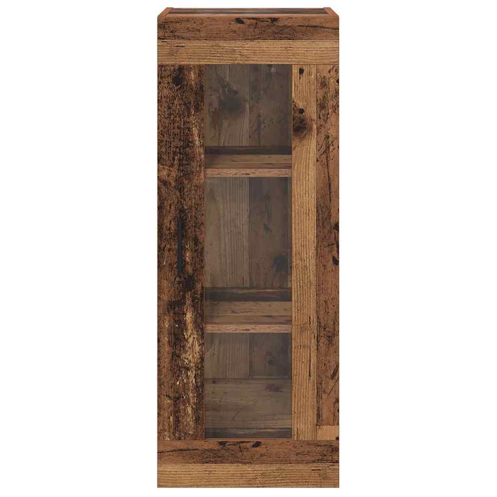 vidaXL Wall Mounted Cabinet Old Wood 34.5 x 34 x 90 cm