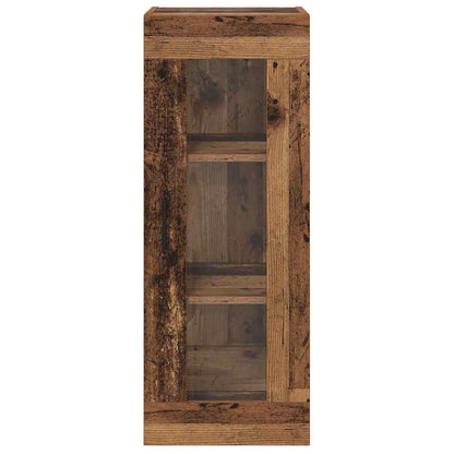 vidaXL Wall Mounted Cabinet Old Wood 34.5 x 34 x 90 cm