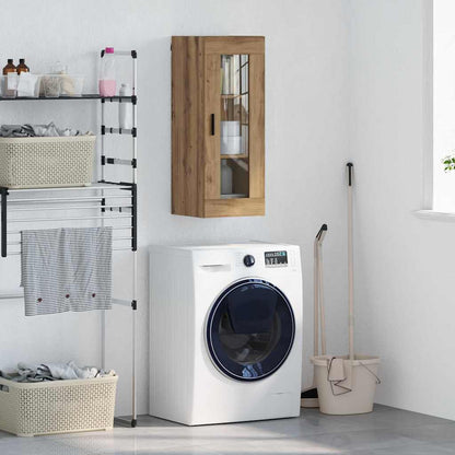 vidaXL Wall Mounted Cabinet Artisan Oak 34.5 x 34 x 90 cm