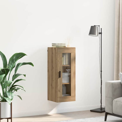 vidaXL Wall Mounted Cabinet Artisan Oak 34.5 x 34 x 90 cm