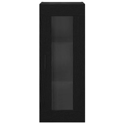 vidaXL Wall Mounted Cabinet Black Oak 34.5 x 34 x 90 cm