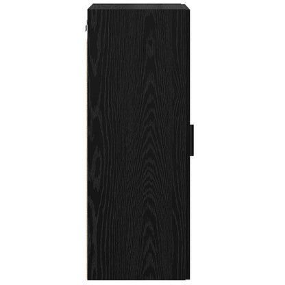 vidaXL Wall Mounted Cabinet Black Oak 34.5 x 34 x 90 cm