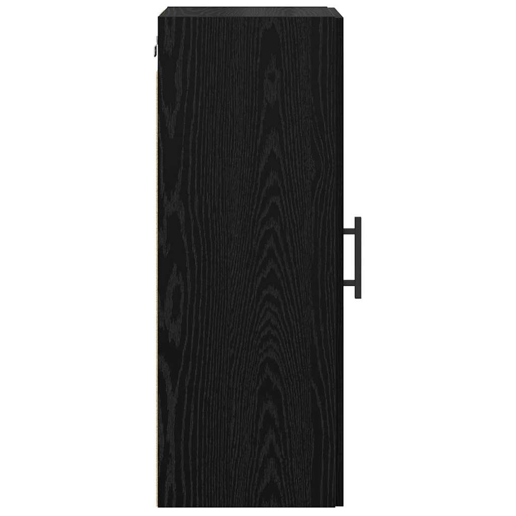 vidaXL Wall Mounted Cabinet Black Oak 34.5 x 34 x 90 cm