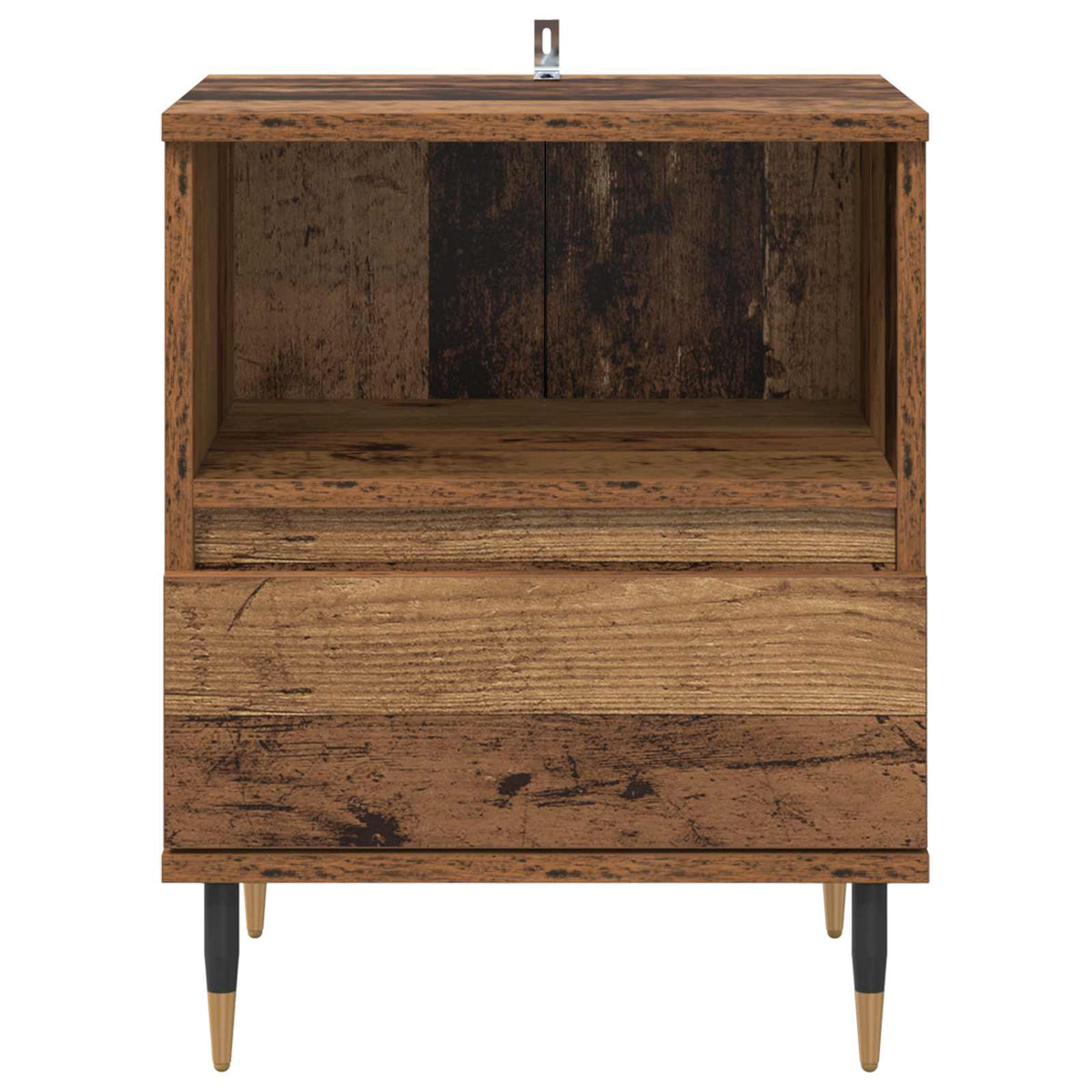 vidaXL Bedside Cabinet Old Wood 40 x 35 x 50 cm Engineered Wood