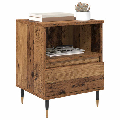vidaXL Bedside Cabinet Old Wood 40 x 35 x 50 cm Engineered Wood