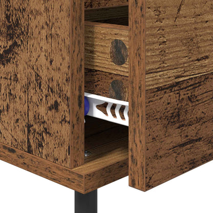 vidaXL Bedside Cabinet 2 pcs Old Wood 40 x 35 x 50 cm Engineered Wood