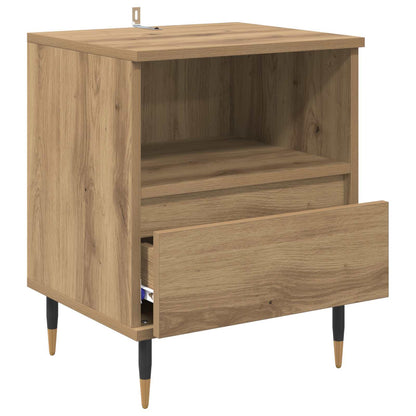 vidaXL Bedside Cabinet 2 pcs Artisan Oak 40 x 35 x 50 cm