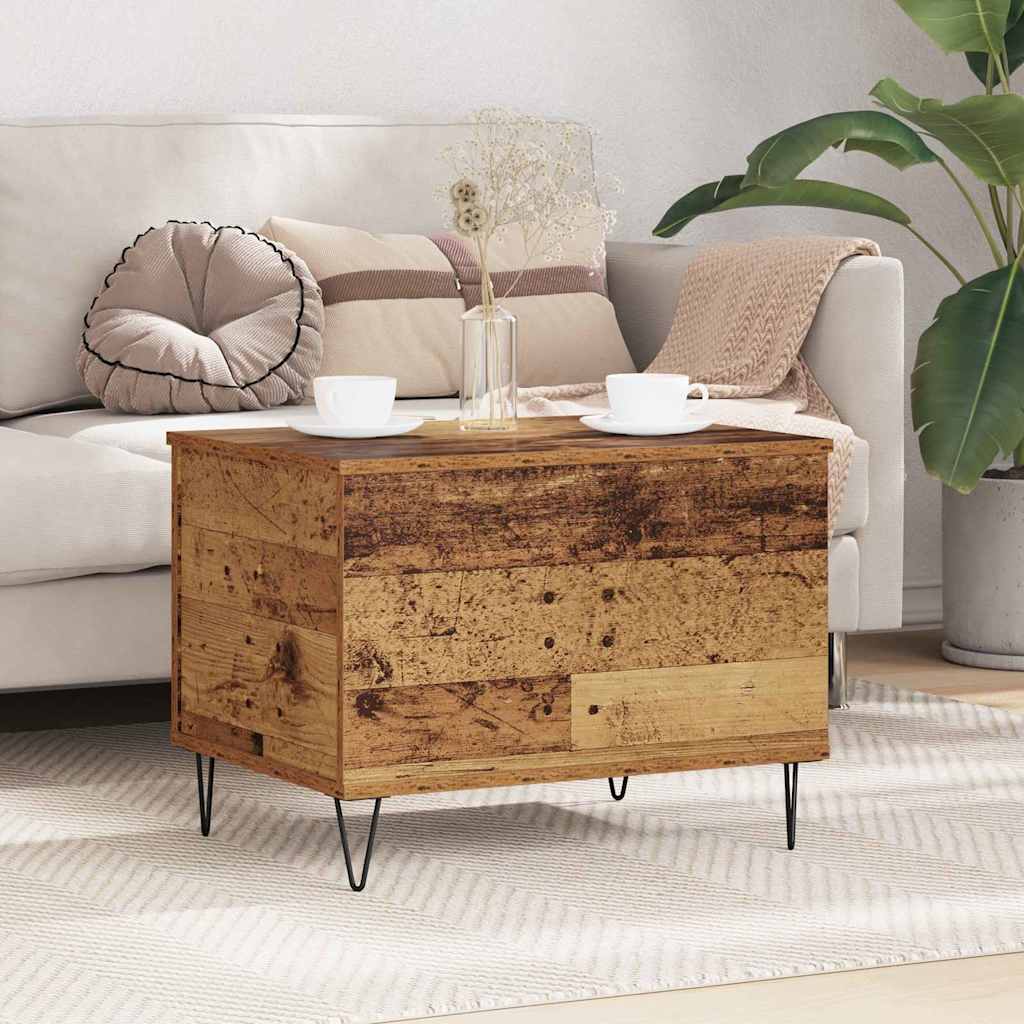 vidaXL Coffee Table Old Wood 60 x 44.5 x 45 cm Engineered Wood