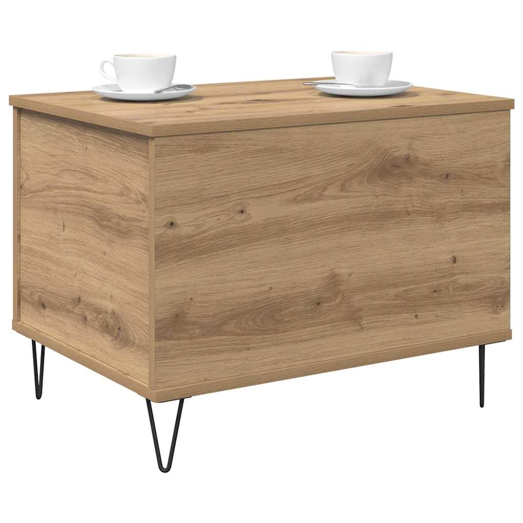 vidaXL Coffee Table Artisan Oak 60 x 44.5 x 45 cm Engineered Wood