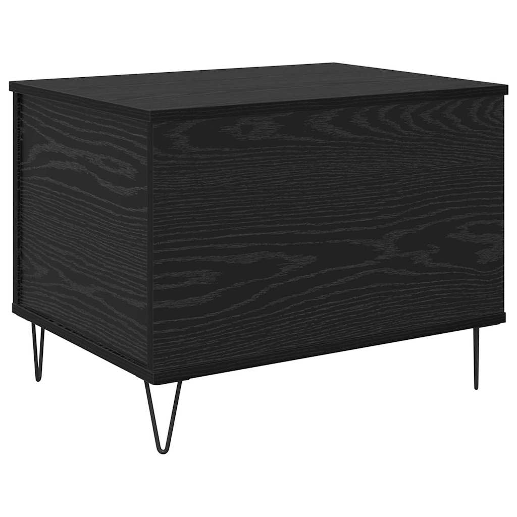 vidaXL Coffee Table Black Oak 60 x 44.5 x 45 cm Engineered Wood