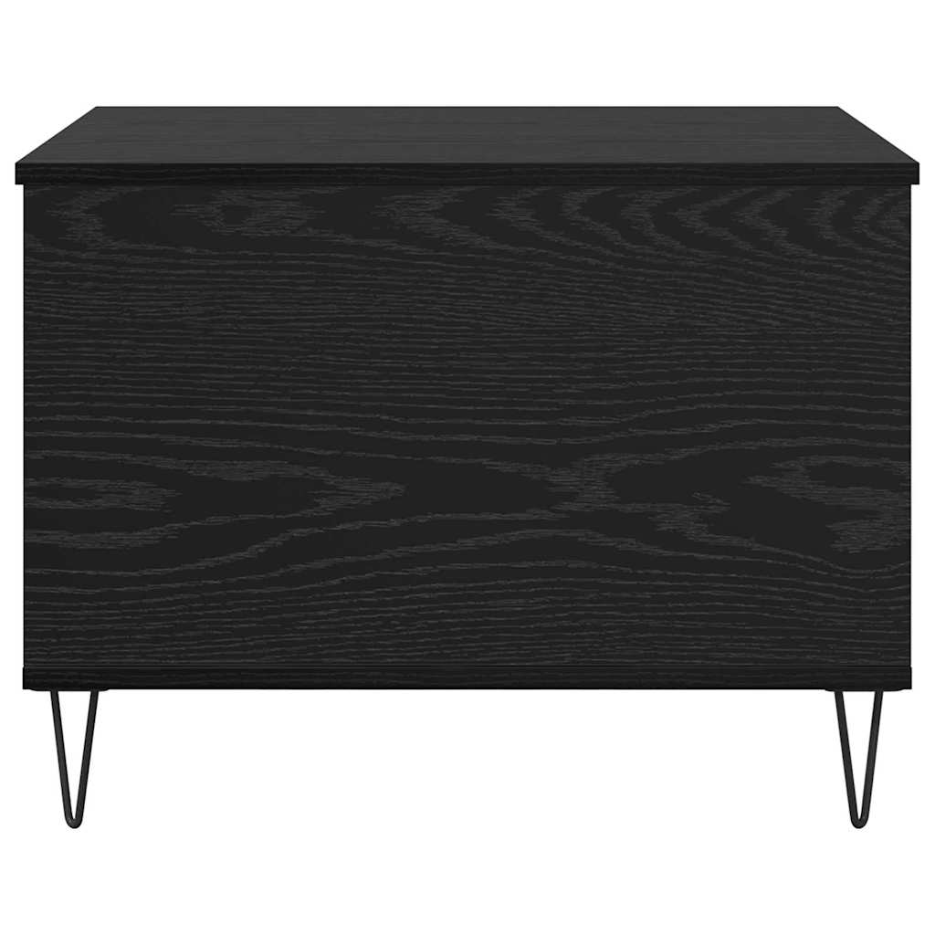 vidaXL Coffee Table Black Oak 60 x 44.5 x 45 cm Engineered Wood