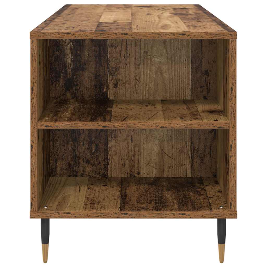 vidaXL Coffee Table Old Wood 102 x 44.5 x 50 cm Engineered Wood
