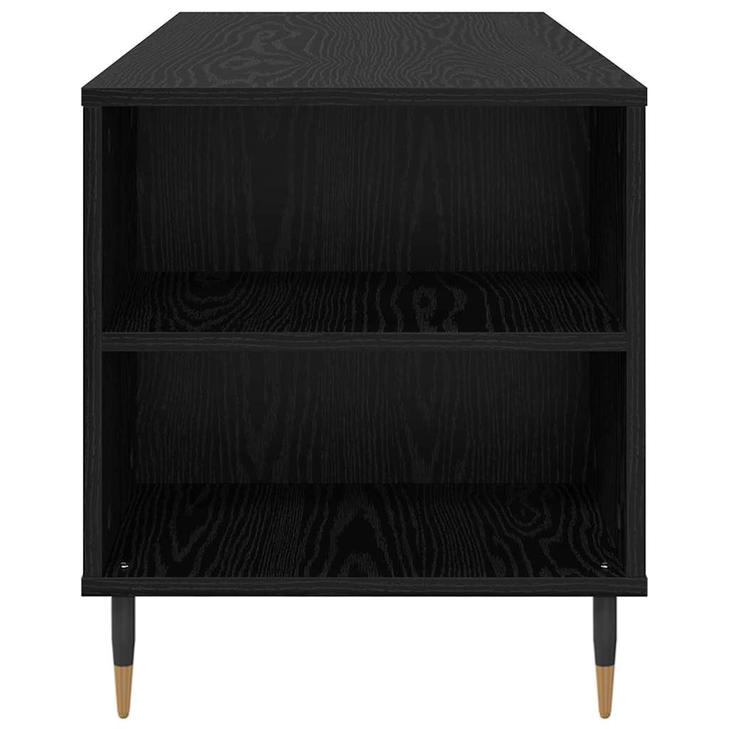 vidaXL Coffee Table Black Oak 102 x 44.5 x 50 cm Engineered Wood