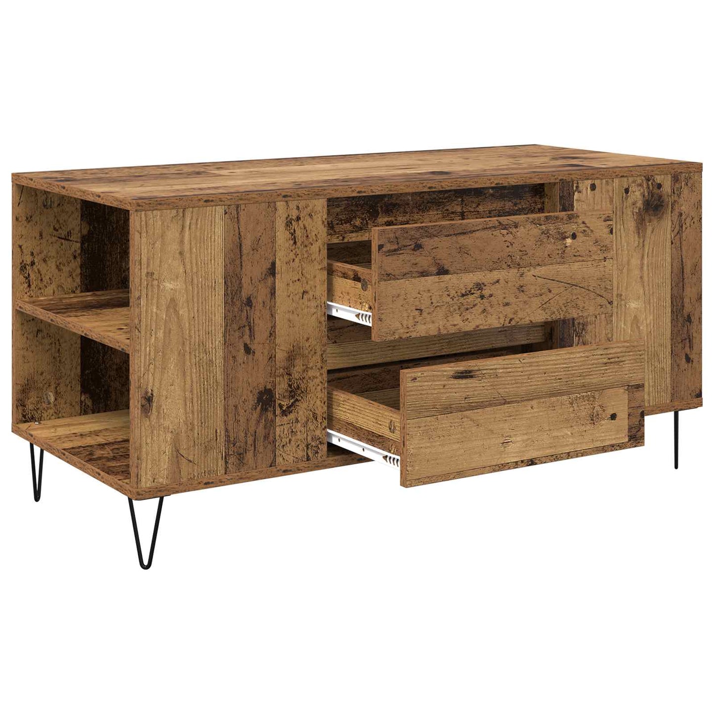 vidaXL Coffee Table Old Wood 102 x 44.5 x 50 cm Engineered Wood