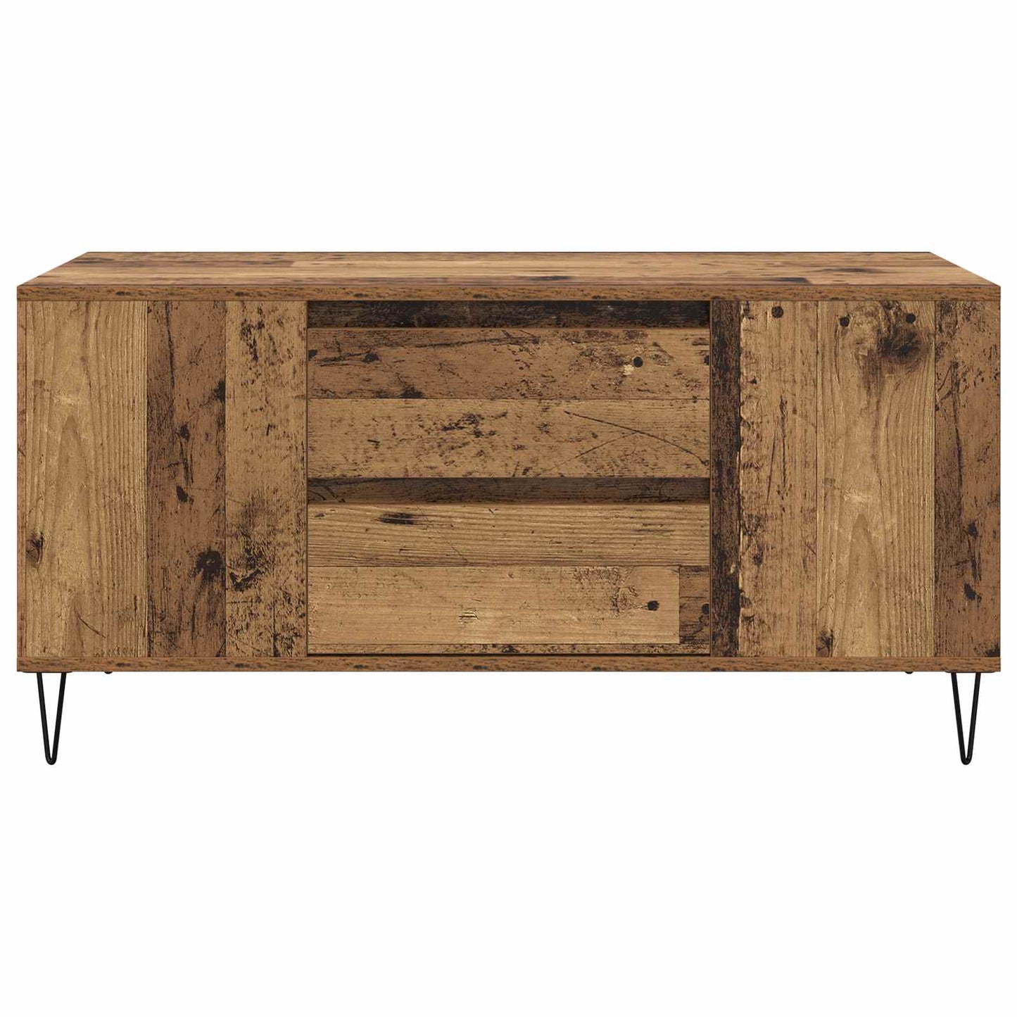 vidaXL Coffee Table Old Wood 102 x 44.5 x 50 cm Engineered Wood