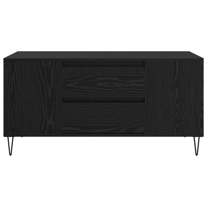 vidaXL Coffee Table Black Oak 102 x 44.5 x 50 cm Engineered Wood