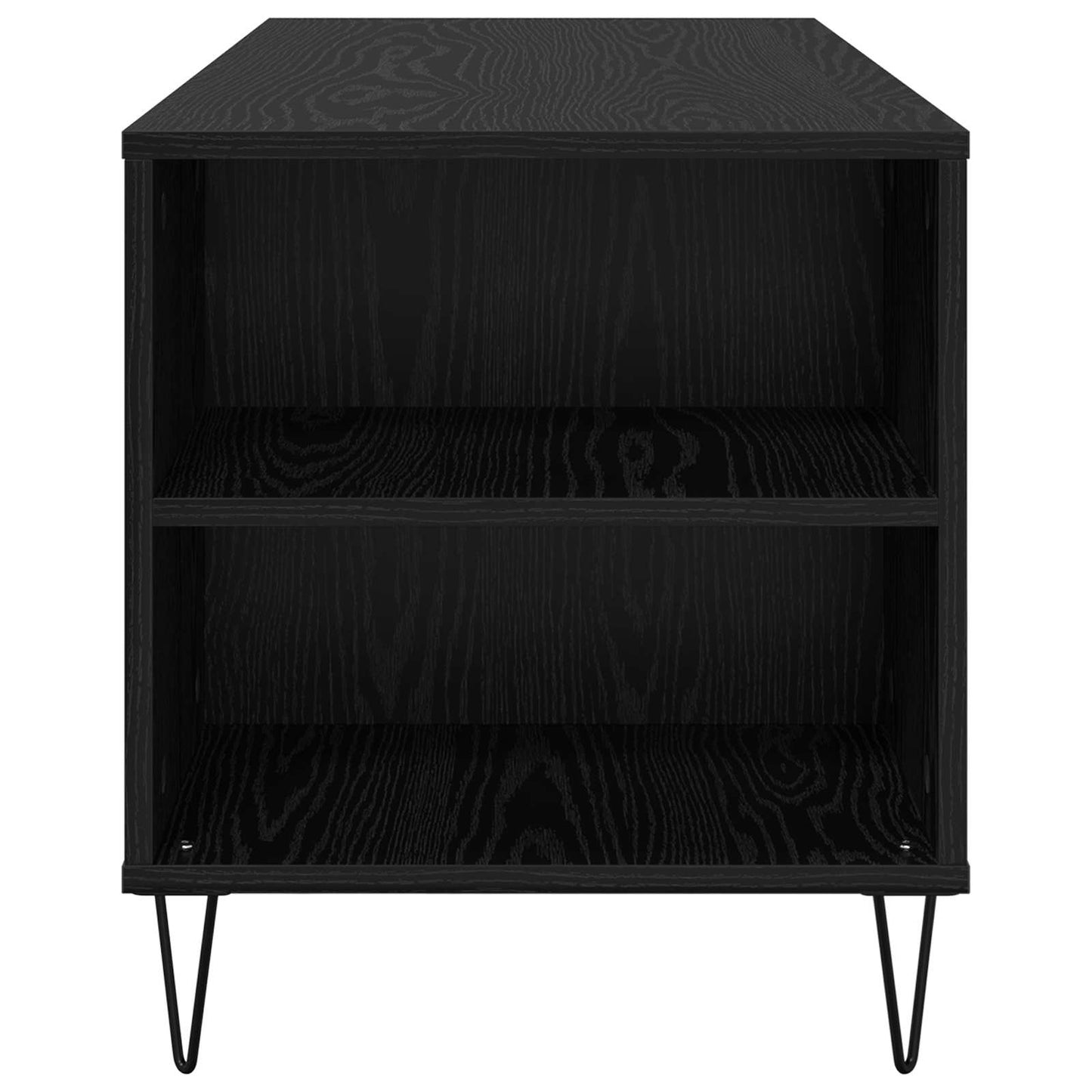 vidaXL Coffee Table Black Oak 102 x 44.5 x 50 cm Engineered Wood
