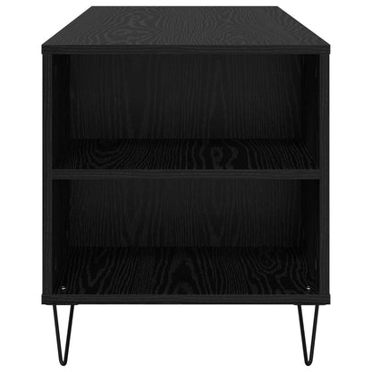 vidaXL Coffee Table Black Oak 102 x 44.5 x 50 cm Engineered Wood