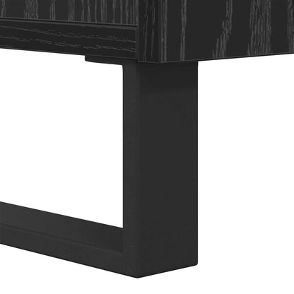 vidaXL Coffee Table Black Oak 102 x 44.5 x 50 cm Engineered Wood