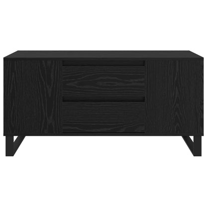 vidaXL Coffee Table Black Oak 102 x 44.5 x 50 cm Engineered Wood