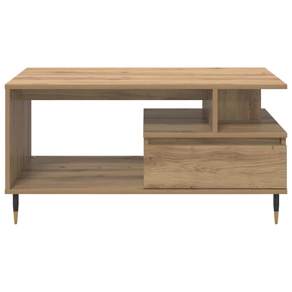 vidaXL Coffee Table Artisan Oak 90 x 49 x 45 cm Engineered Wood