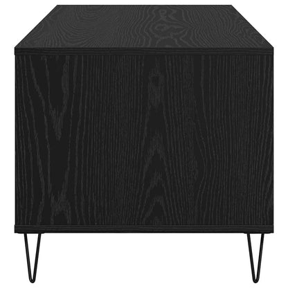 vidaXL Coffee Table Black Oak 90 x 49 x 45 cm Engineered Wood