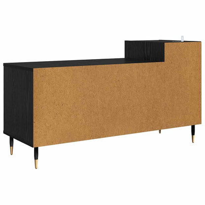 vidaXL TV Cabinet 100 x 35 x 55 cm Black Oak Engineered Wood