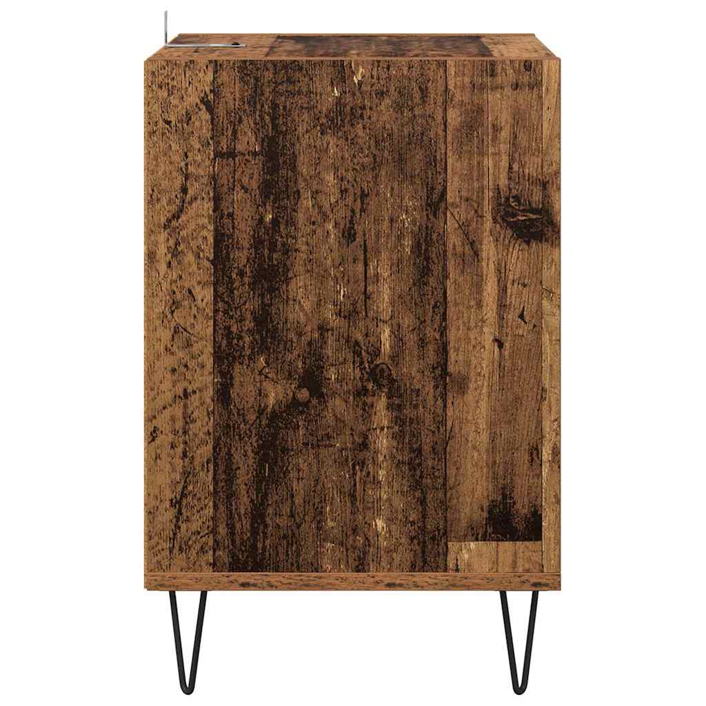 vidaXL TV Cabinet Old Wood 100 x 35 x 55 cm Engineered Wood