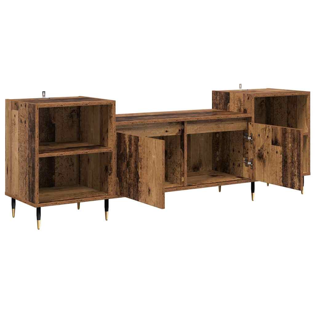 vidaXL TV Cabinet Old Wood 160 x 35 x 55 cm Engineered Wood