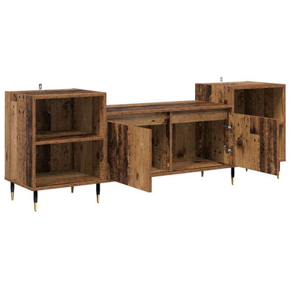vidaXL TV Cabinet Old Wood 160 x 35 x 55 cm Engineered Wood