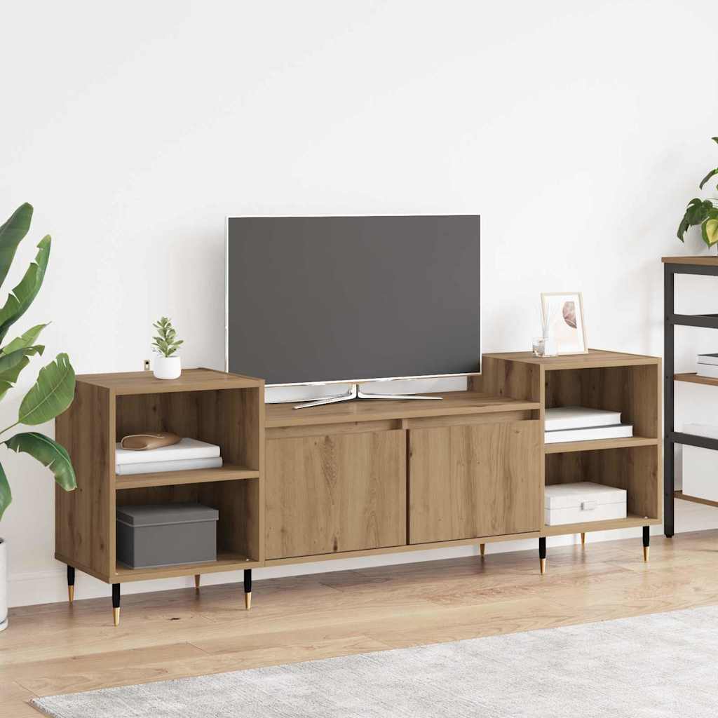 vidaXL TV Cabinet 160 x 35 x 55 cm Artisan Oak Engineered Wood