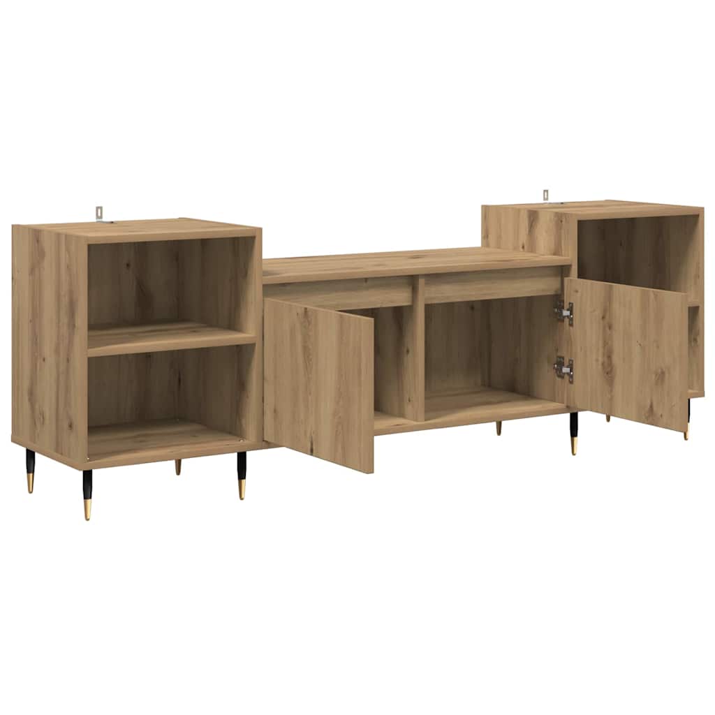 vidaXL TV Cabinet 160 x 35 x 55 cm Artisan Oak Engineered Wood