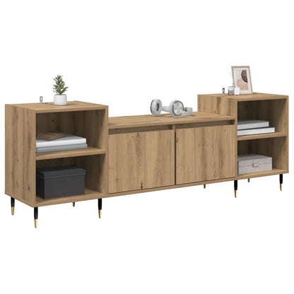 vidaXL TV Cabinet 160 x 35 x 55 cm Artisan Oak Engineered Wood