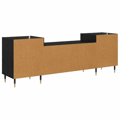 vidaXL TV Cabinet Black Oak 160 x 35 x 55 cm Engineered Wood