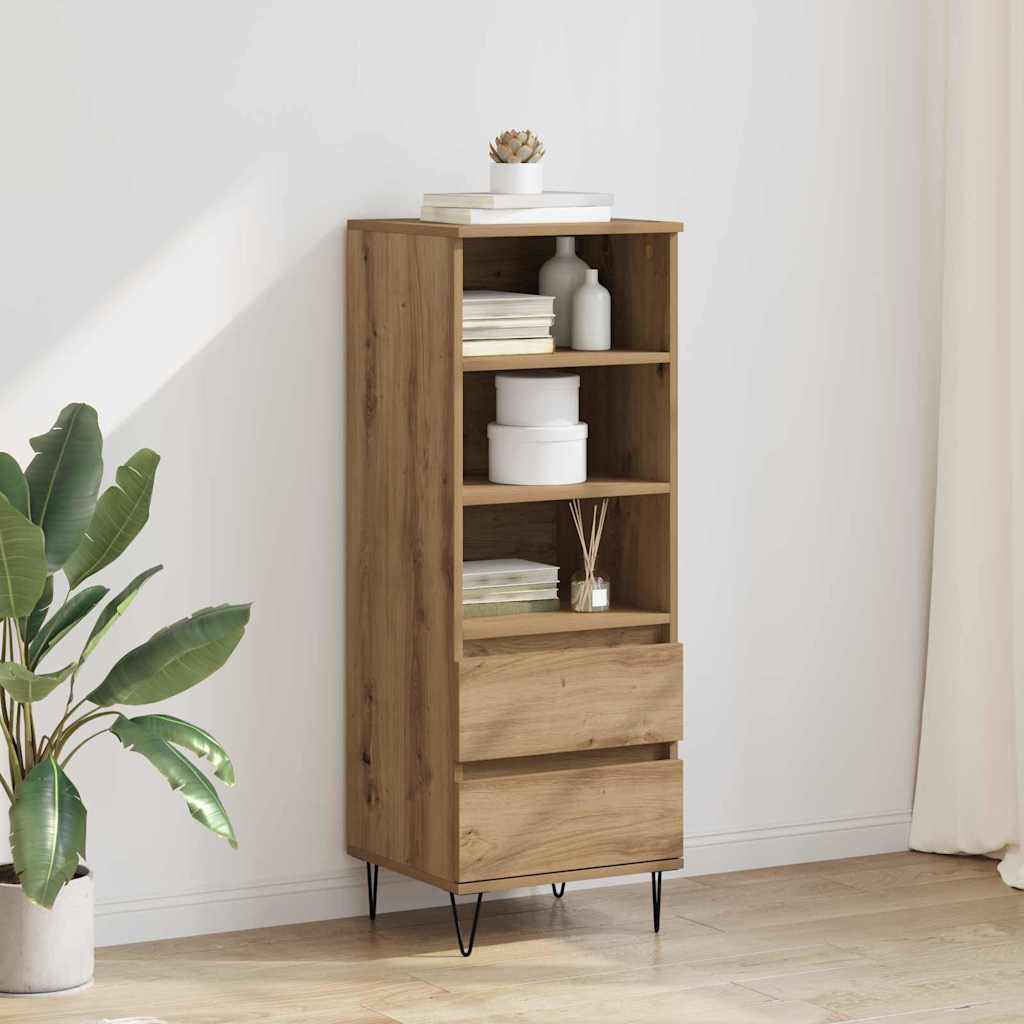 vidaXL Highboard Artisan Oak 40 x 36 x 110 cm Engineered Wood