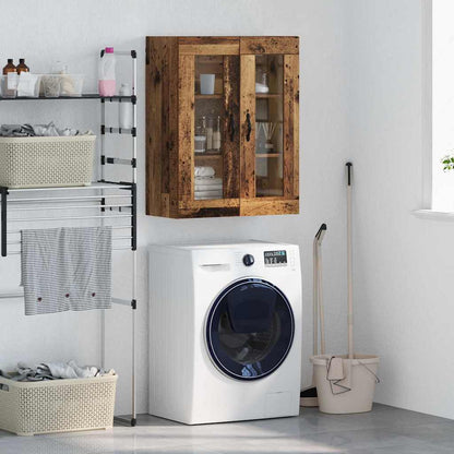 vidaXL Wall Mounted Cabinet Old Wood 69.5 x 34 x 90 cm