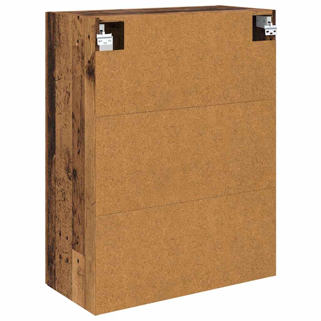 vidaXL Wall Mounted Cabinet Old Wood 69.5 x 34 x 90 cm
