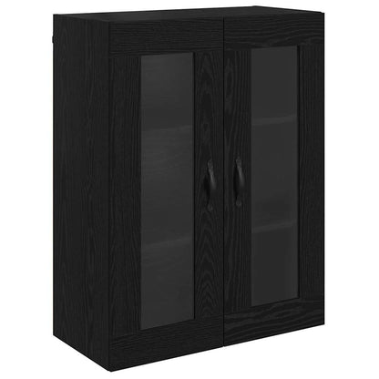 vidaXL Wall Mounted Cabinet Black Oak 69.5 x 34 x 90 cm