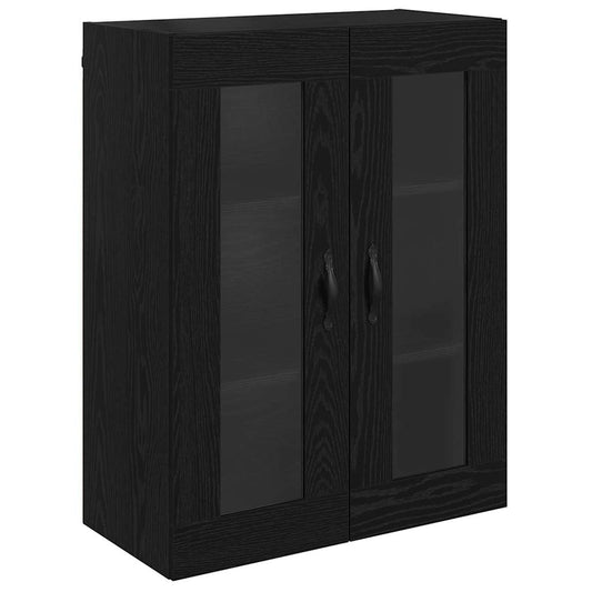 vidaXL Wall Mounted Cabinet Black Oak 69.5 x 34 x 90 cm