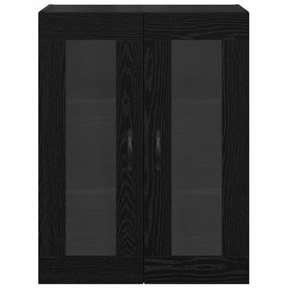 vidaXL Wall Mounted Cabinet Black Oak 69.5 x 34 x 90 cm