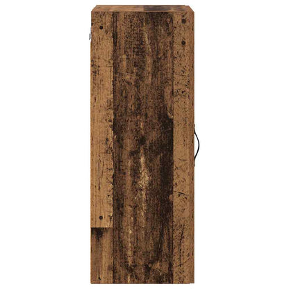 vidaXL Wall Mounted Cabinet Old Wood 34.5 x 34 x 90 cm Engineered Wood