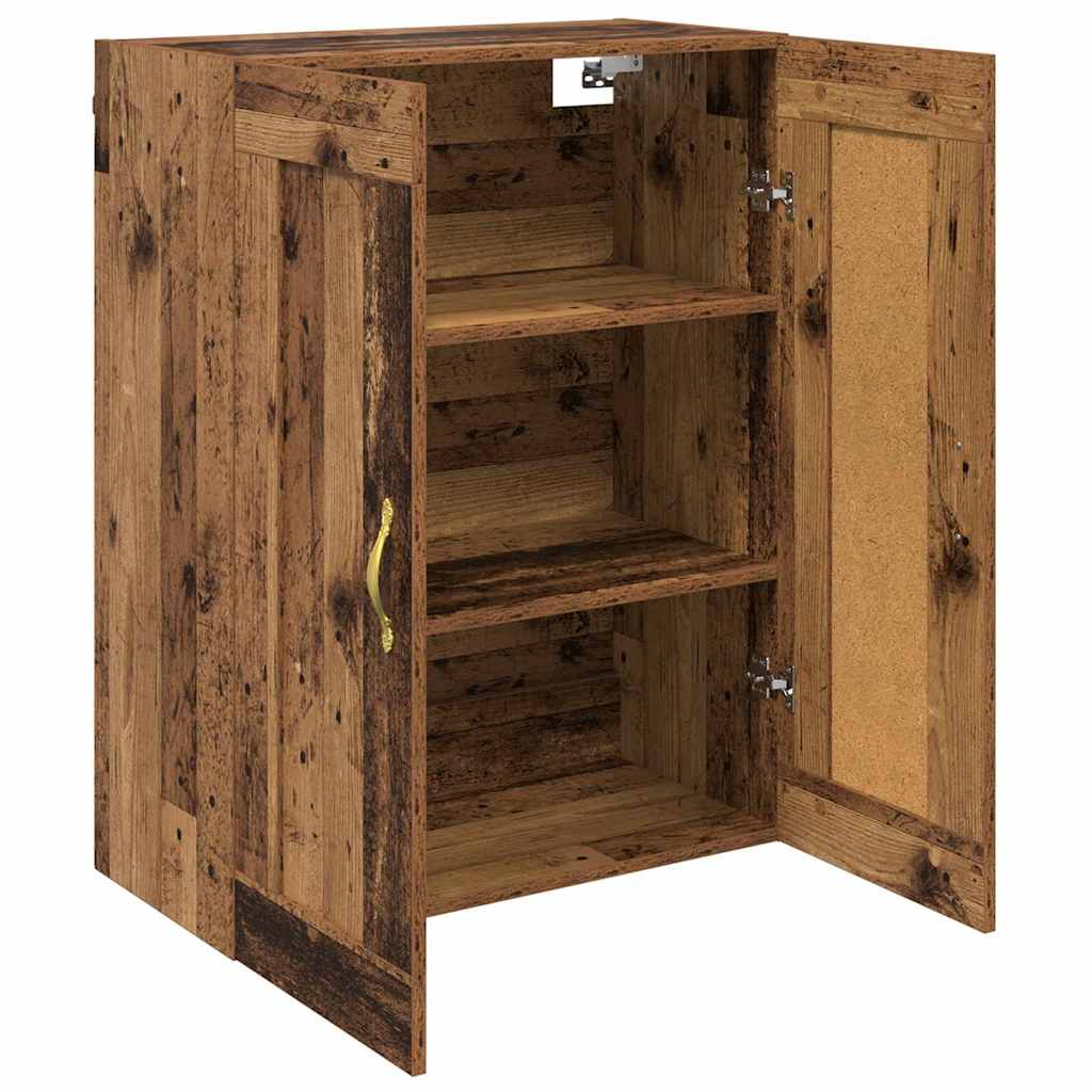 vidaXL Wall Mounted Cabinet Old Wood 69.5 x 34 x 90 cm Engineered Wood