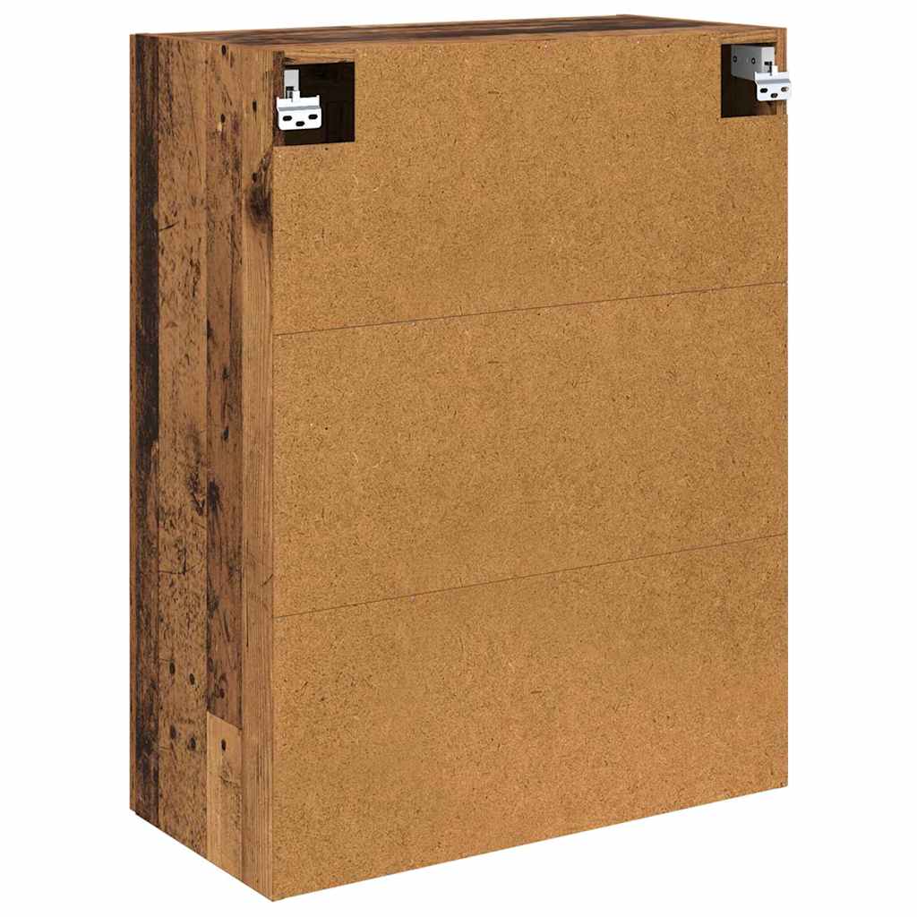 vidaXL Wall Mounted Cabinet Old Wood 69.5 x 34 x 90 cm Engineered Wood
