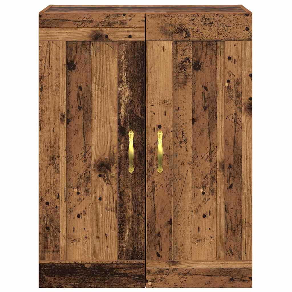 vidaXL Wall Mounted Cabinet Old Wood 69.5 x 34 x 90 cm Engineered Wood