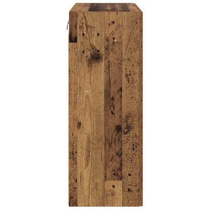 vidaXL Wall Mounted Cabinet Old Wood 69.5 x 34 x 90 cm Engineered Wood