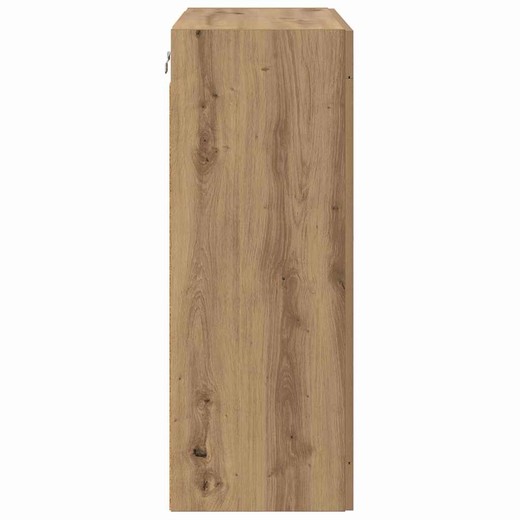 vidaXL Wall Mounted Cabinet Artisan Oak 69.5 x 34 x 90 cm
