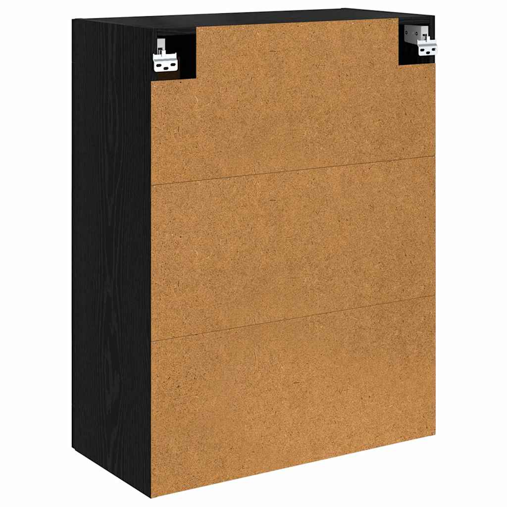 vidaXL Wall Mounted Cabinet Black Oak 69.5 x 34 x 90 cm